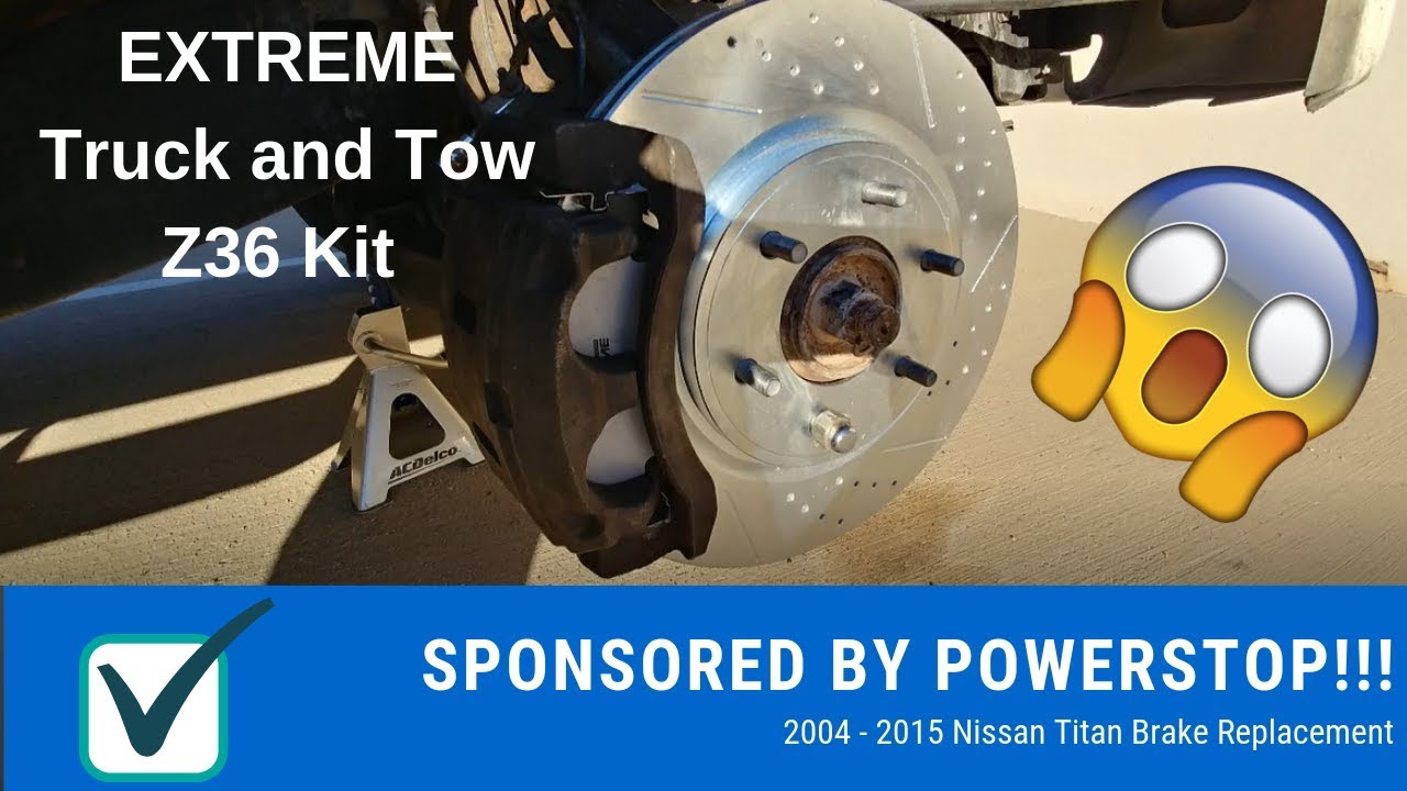 Замена тормозов Nissan Titan - Замена передних тормозов Nissan Titan 04-15 - Спонсор: Powerstop!