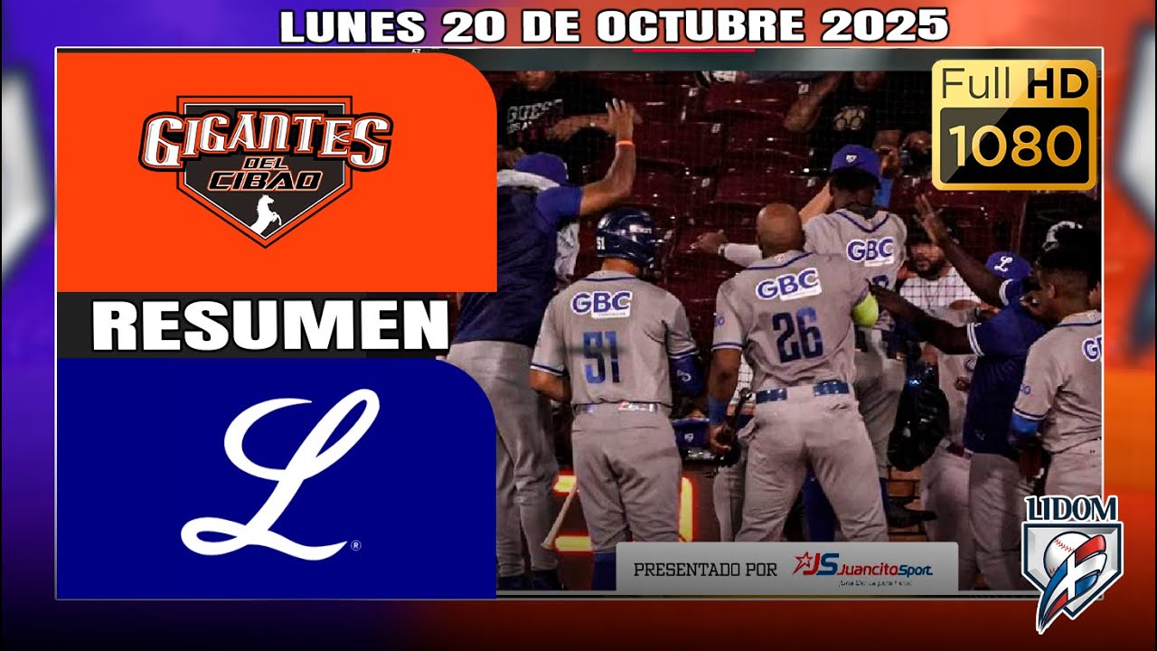 TIGRES DEL LICEY  GIGANTES DEL CIBAO  RESUMEN COMPLETO | ROUND ROBIN LIDOM 2025 ⚾ SAB 18 DE OCT 2025