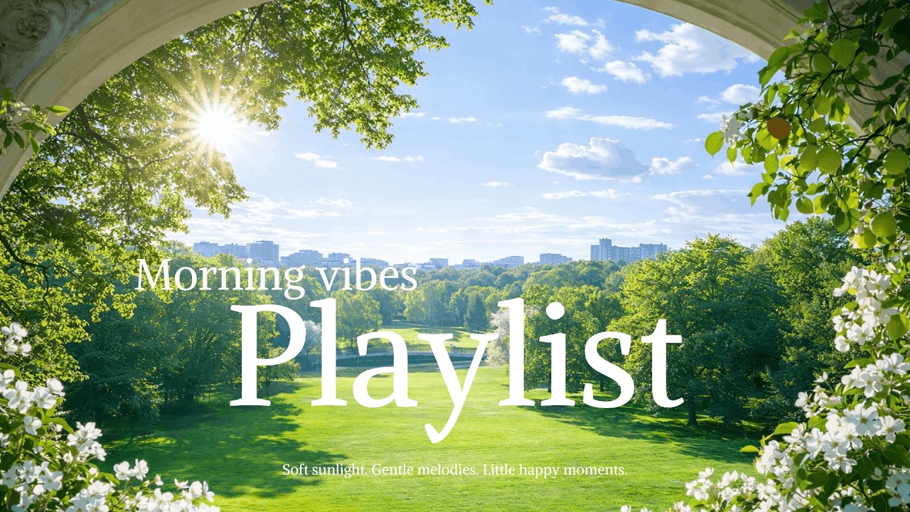 Happy Morning Vibes Vol.01 ☀️ Cozy Soft  Relaxing Cafe Music Playlist for a Peaceful Spring Day