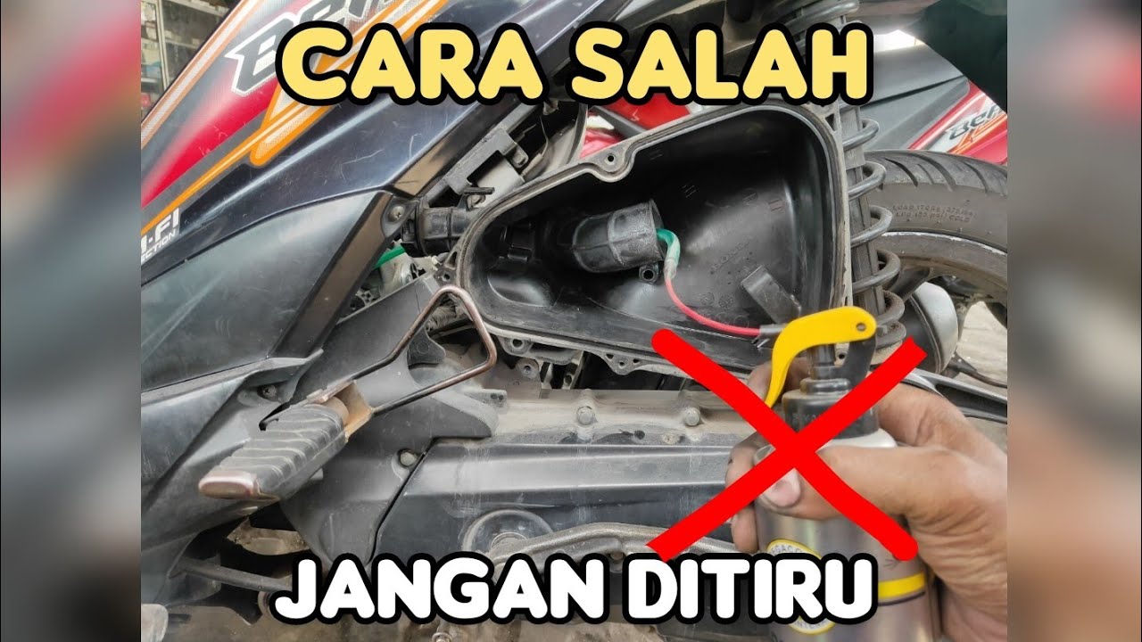 Kebanyakan orang kurang tepat. begini Cara servis TB (trotle body) motor injeksi
