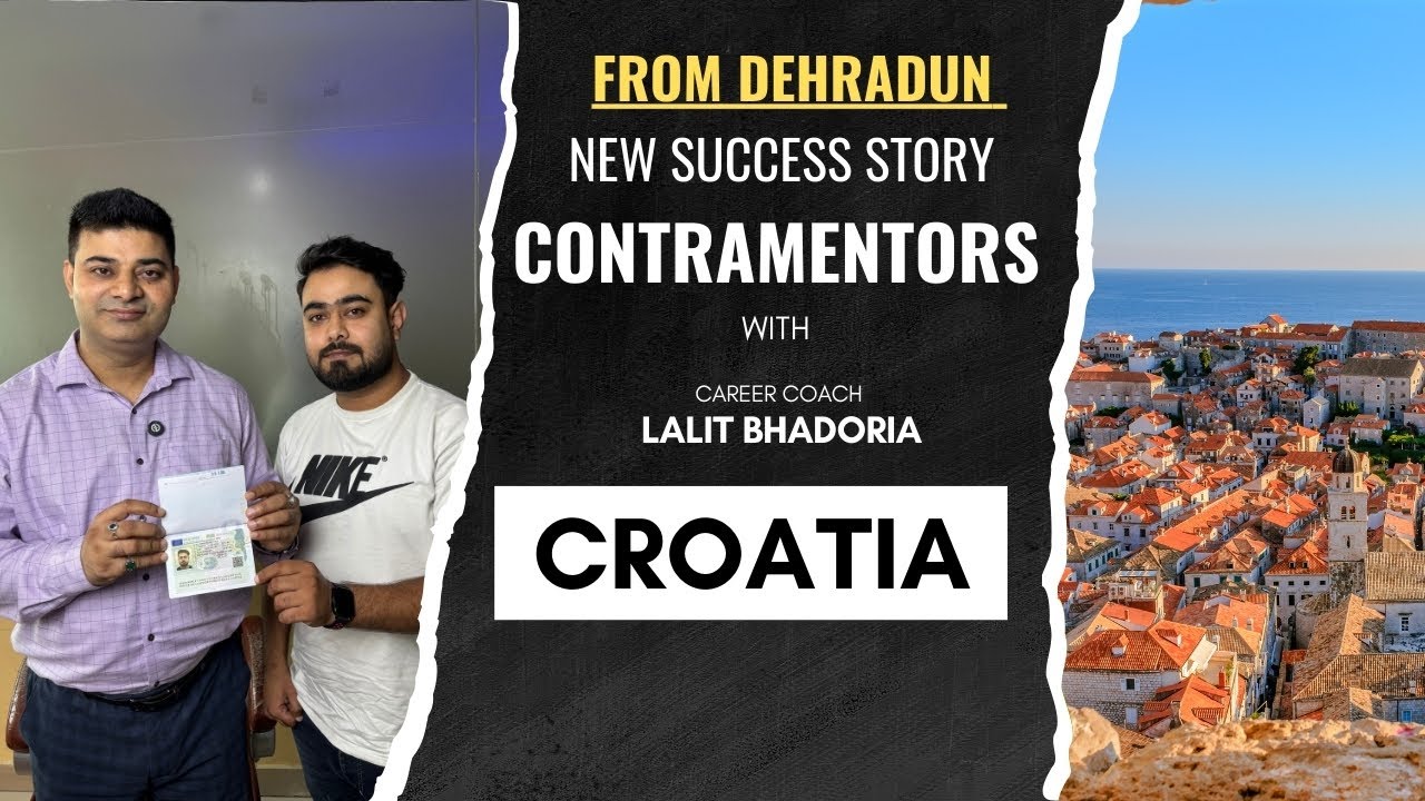 Croatia Europe Schenegen Work Visa  success story of Mr Aamir From Dehradun | Contramentors 2025
