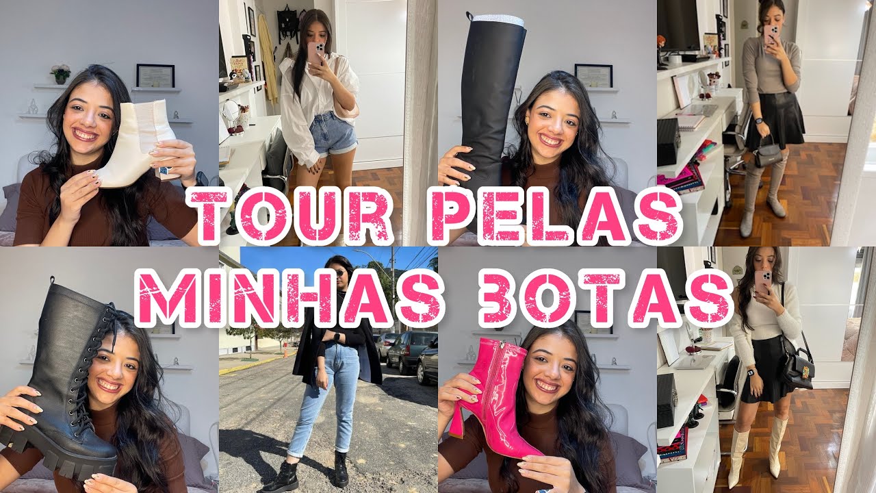 TOUR PELAS MINHAS BOTAS!!! + de 20 modelos!!! Experimentei tudoooo