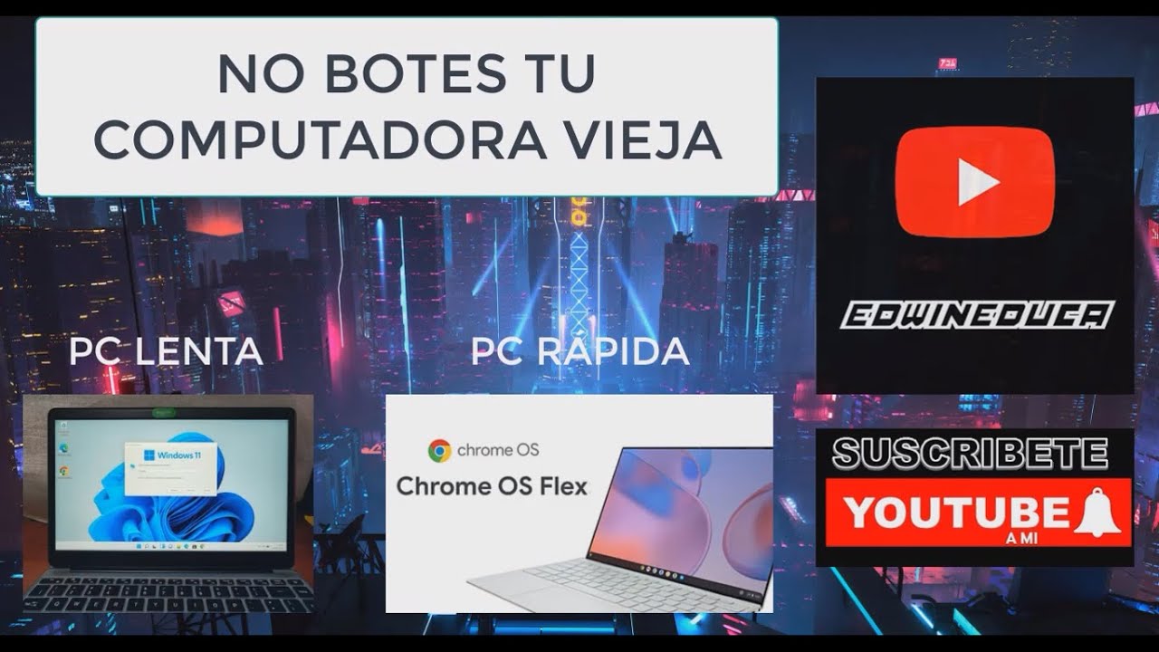 ✅🔥&iexcl;REVIVE tu PC LENTO Y NO BOTES TU PC VIEJA! 😱 Aprende a Instalar Chrome OS Flex (F&Aacute;CIL Y R&Aacute;PIDO)🔥✅