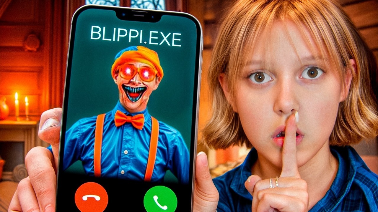 ZŁY BLIPPI NAPISAŁ DO AMELKI! 😈 To naprawdę się stało?! 😱 Straszne historie z Amelką