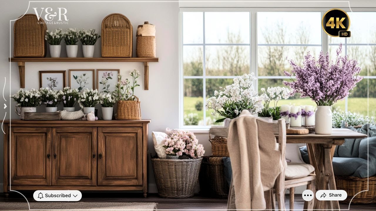Vintage Farmhouse Spring Decor: Stunning Ways to Brighten Your Home with Rustic Elegance!