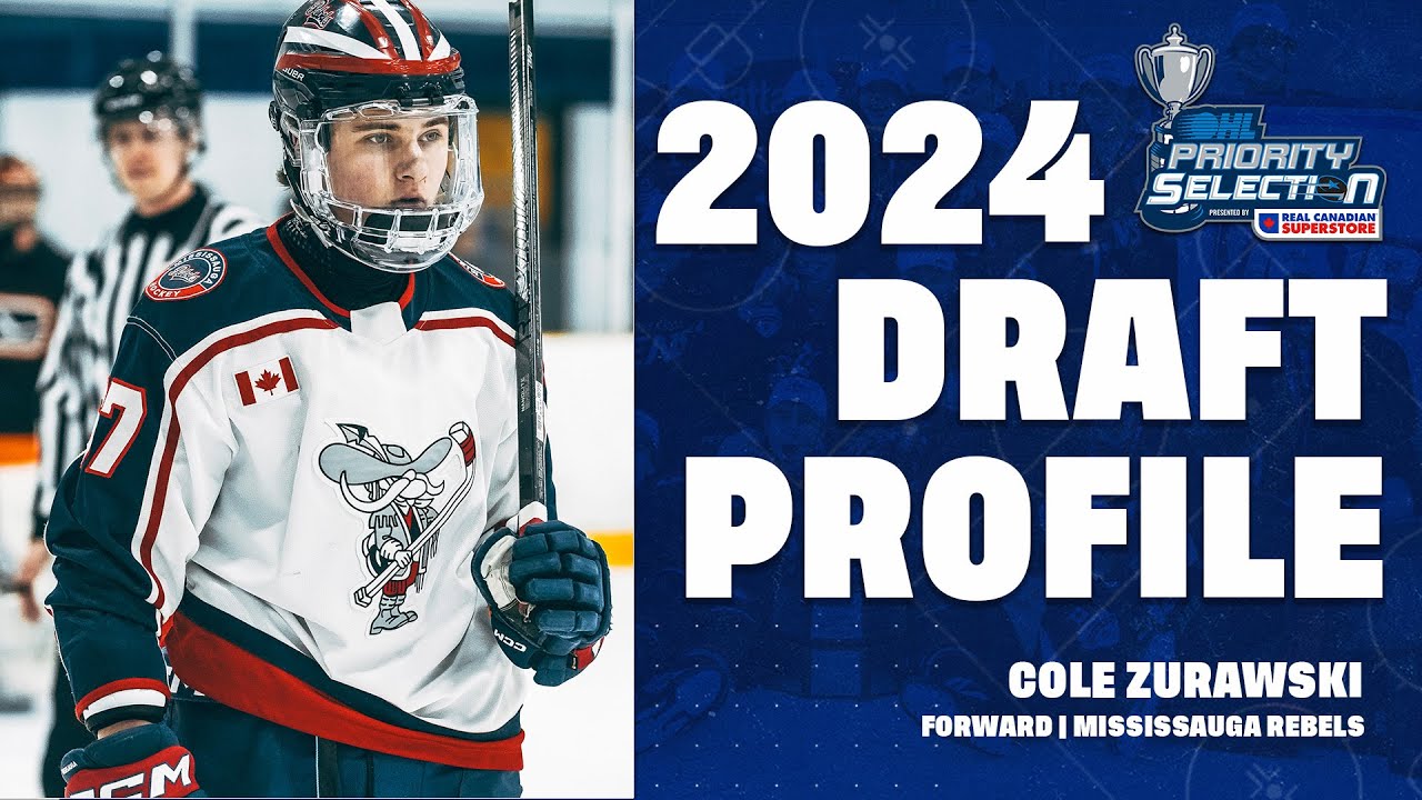 2024 #OHLDraft Prospect Profile: Cole Zurawski (Mississauga Rebels)