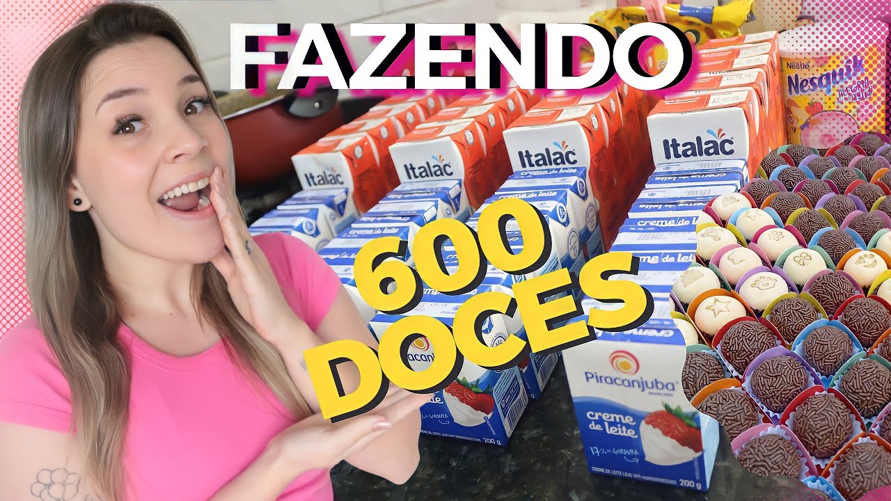 Minha PRIMEIRA encomenda | Fazendo 600 DOCES DE FESTA