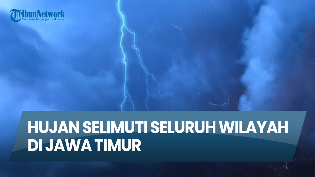 Info Cuaca di Surabaya & Jatim hari Jumat, 16 Januari 2026 : Hujan Sepanjang Hari di Seluruh Jatim
