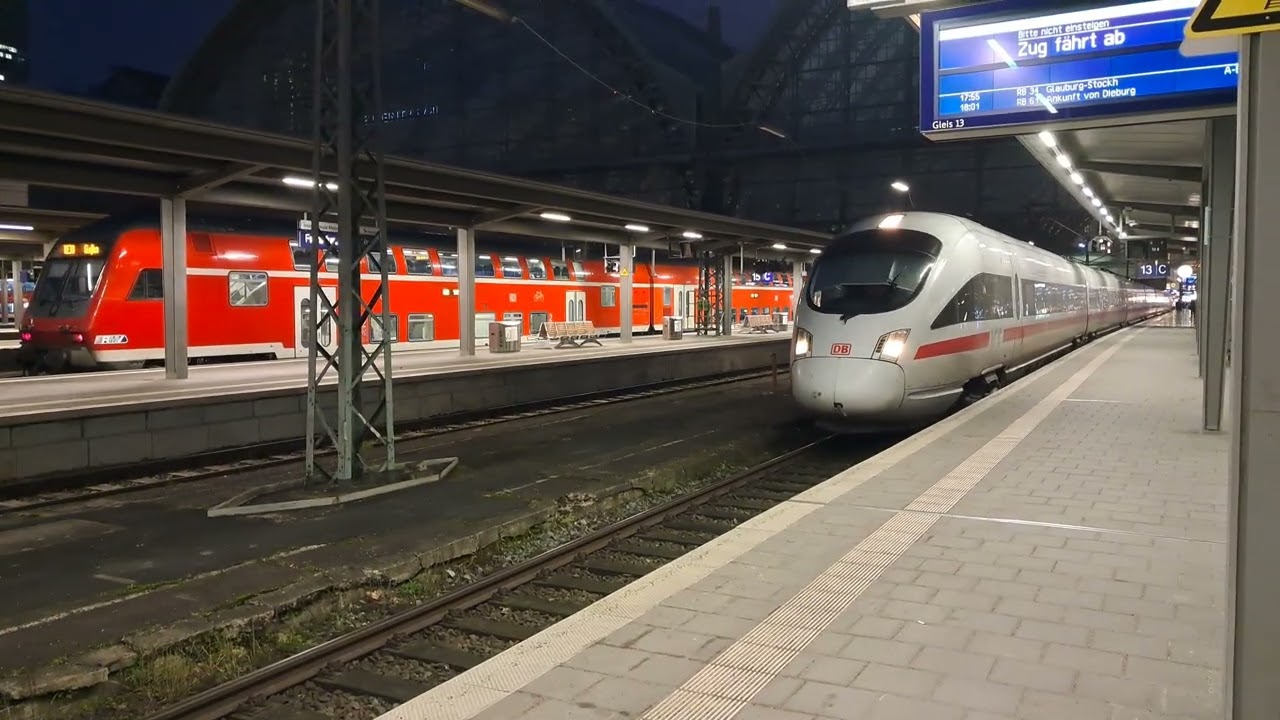 [4K] Ausfahrt DB ICE T von Frankfurt an Main Hbf