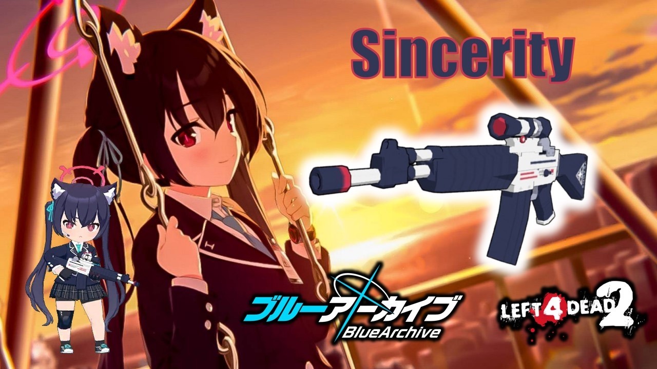 Left 4 Dead 2 Weapons Mod : Sincerity จากเกม (Blue Archive)