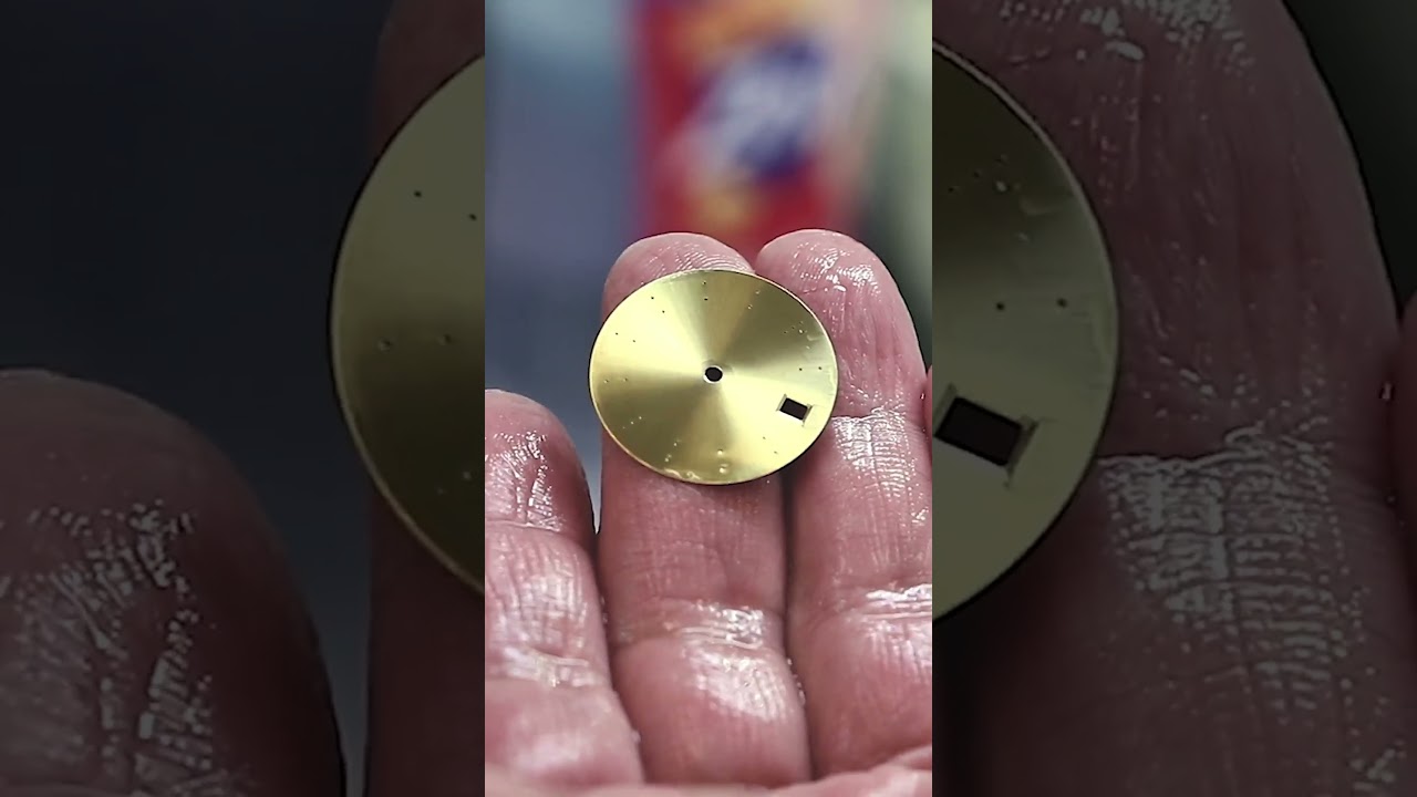 Vintage Omega Watch Dial Restoration ⌚️ #watches #watchrepair #vintagewatches #vintagewatch #shorts