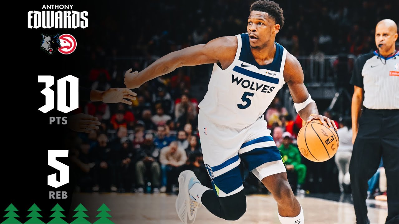 Anthony Edwards Drops 30 Points In Last Game of 2025 vs. Atlanta | 12.31.25