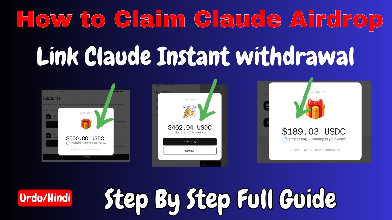 MoonPay Verification Problem? | PayBox USDC Airdrop Claim Guide| Step By Step Full Guide| Urdu/Hindi