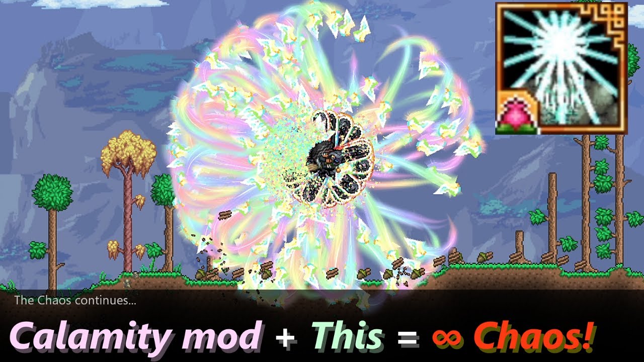 Terraria Calamity mod + &infin; MORE Bullet hell = Chaos Severalfolded!
