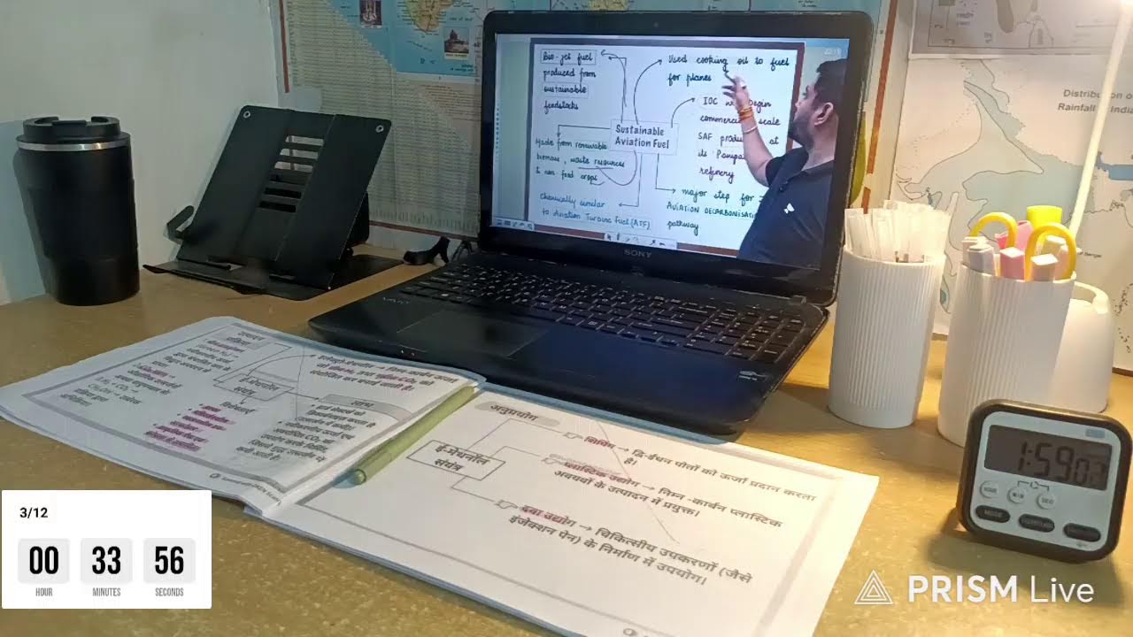 Live streaming of study with me (UPSC)