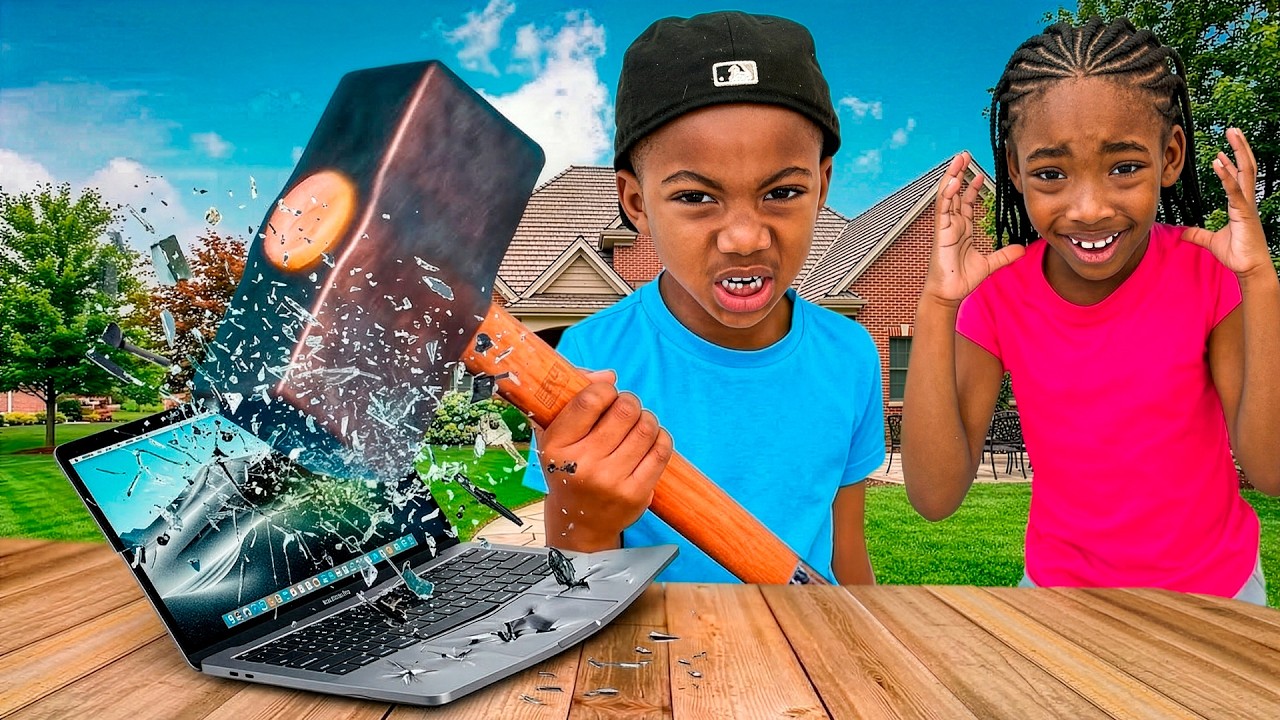 BROTHER DESTROYS SISTER'S NEW LAPTOP,  WHAT HAPPENS NEXT IS SHOCKING