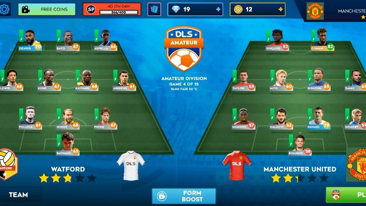 DLS24/Watford 🆚 Manchester United/Division Gameplay#dls24 #fifa #football