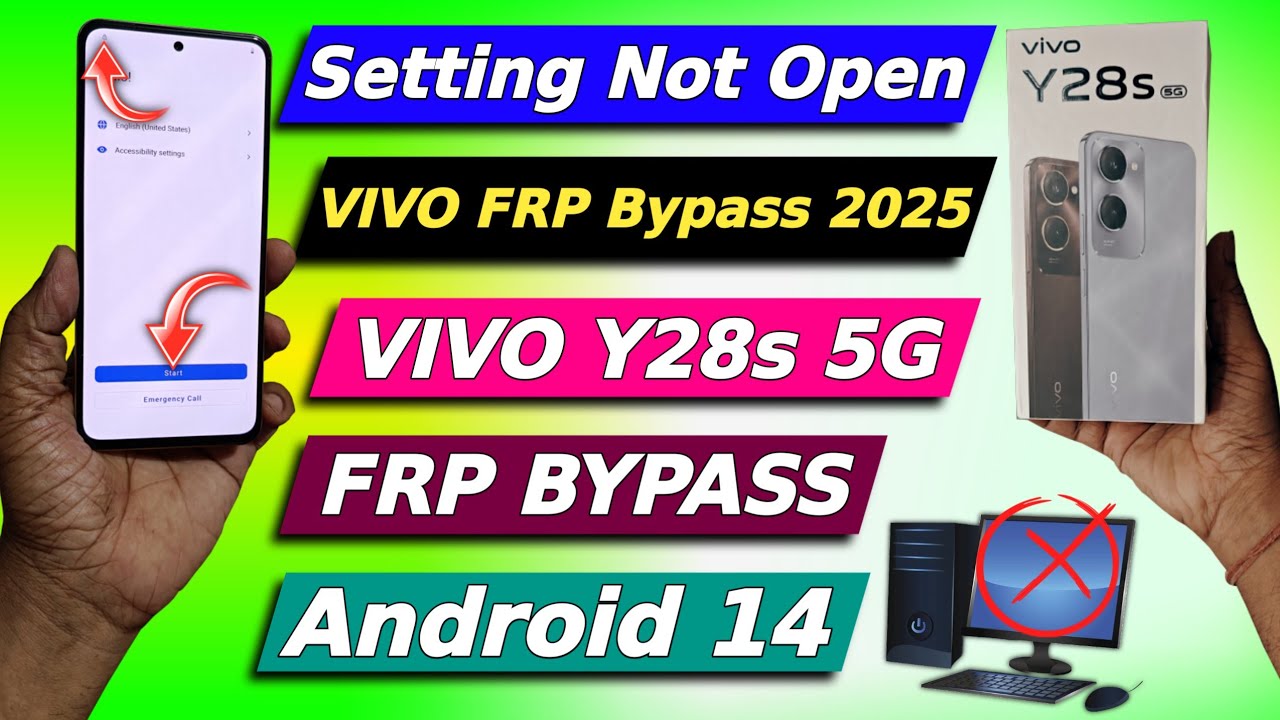 Android 14 👉 All Vivo Frp Unlock 2025 / Vivo Y28s Bypass Google Account 👉 No Need Pc