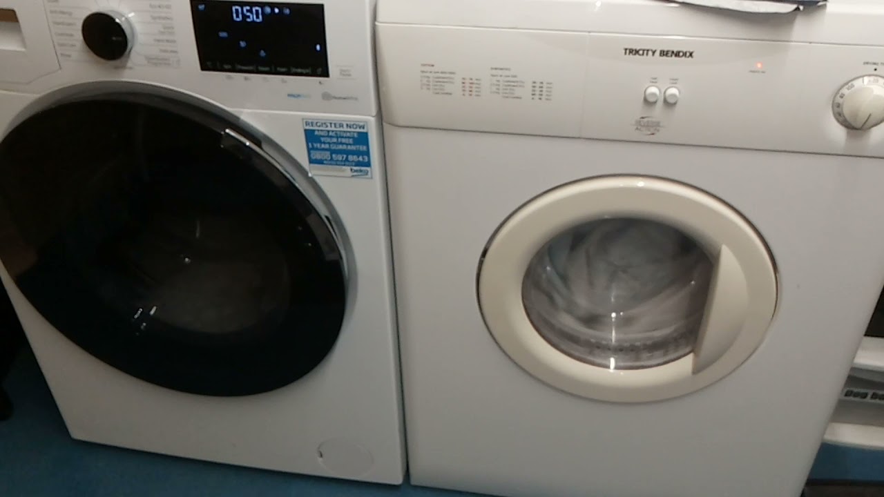 Tricity bendix dryer and beko wer104p64e1w working together.