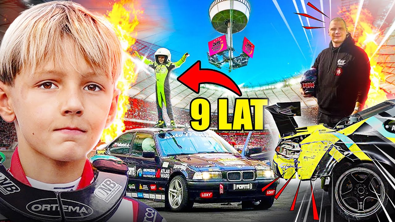 Dzwon Buddy na PGE Narodowy Drift Master 2023 DMEC MłodyPelikan driftuje na Stadionie Narodowym