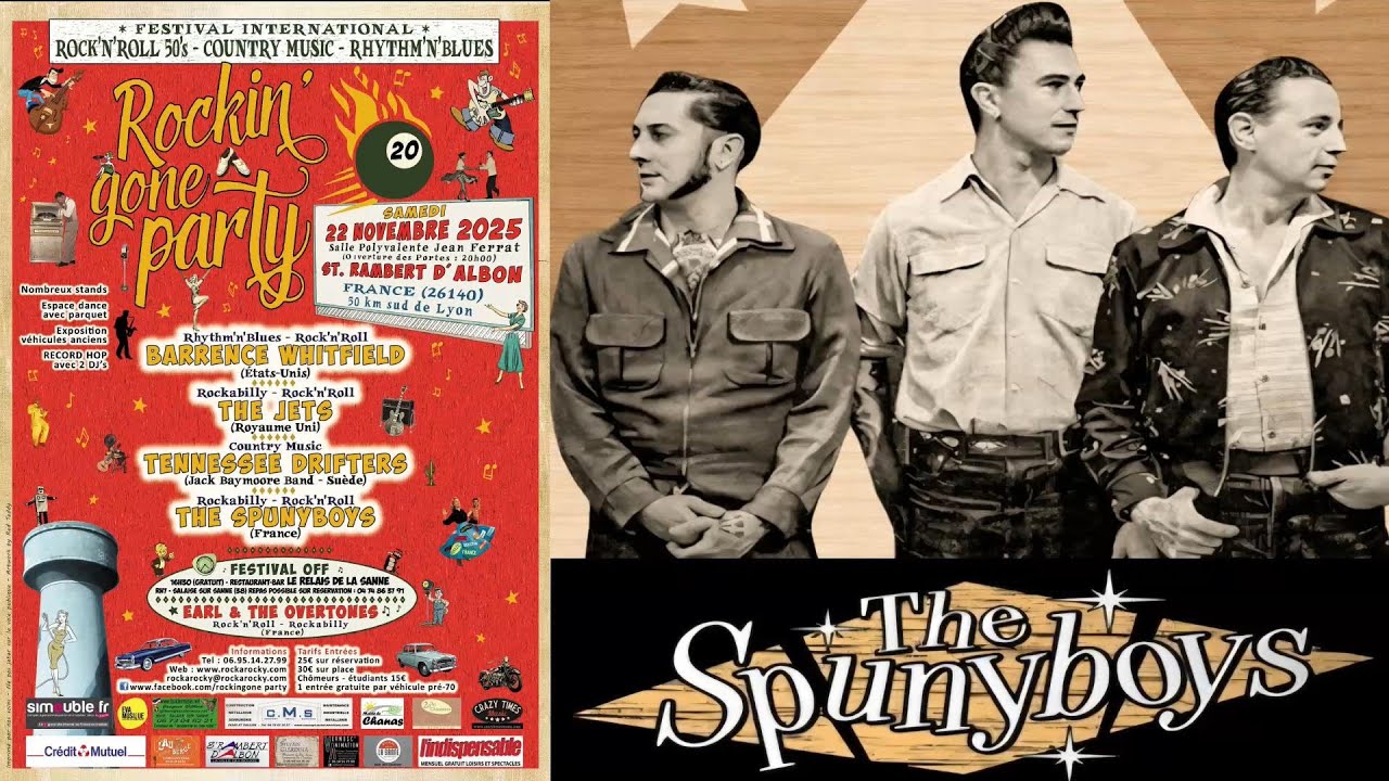 The Spunyboys (montage 5 caméras) Rockin' Gone Party 20  (22/11/25)