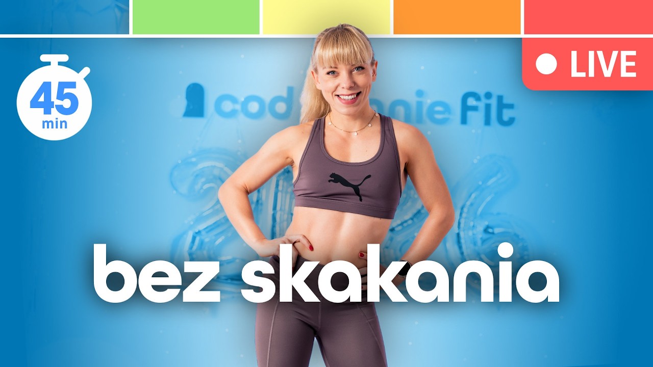 TRENING LIVE: BEZ SKAKANIA | FULL BODY LOW IMPACT | ŚRODA 18:00