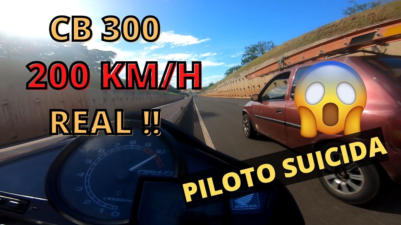 A CB 300 MAIS RÁPIDA DO YOUTUBE - TOP SPEED GPS