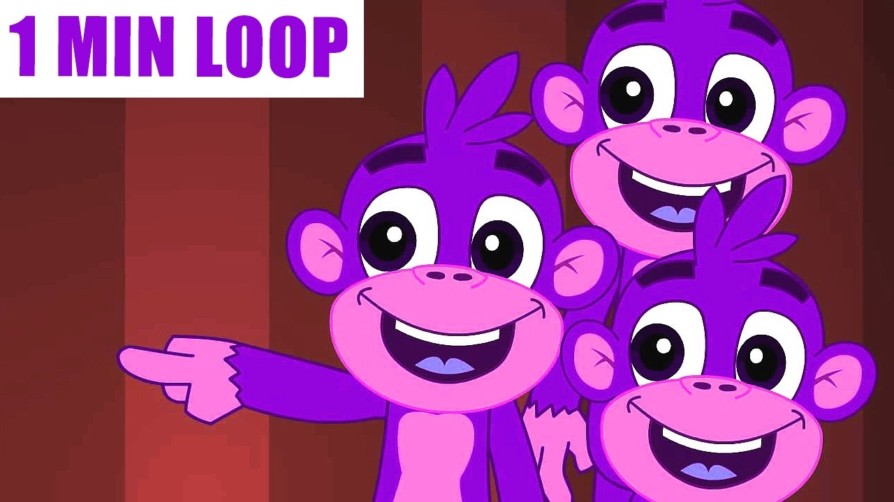 🎶 [1 MIN LOOP] Five Little Monkeys Remix🐒 Fun Nursery Rhymes Beats Sound Variations @MonkeyRhymesHub