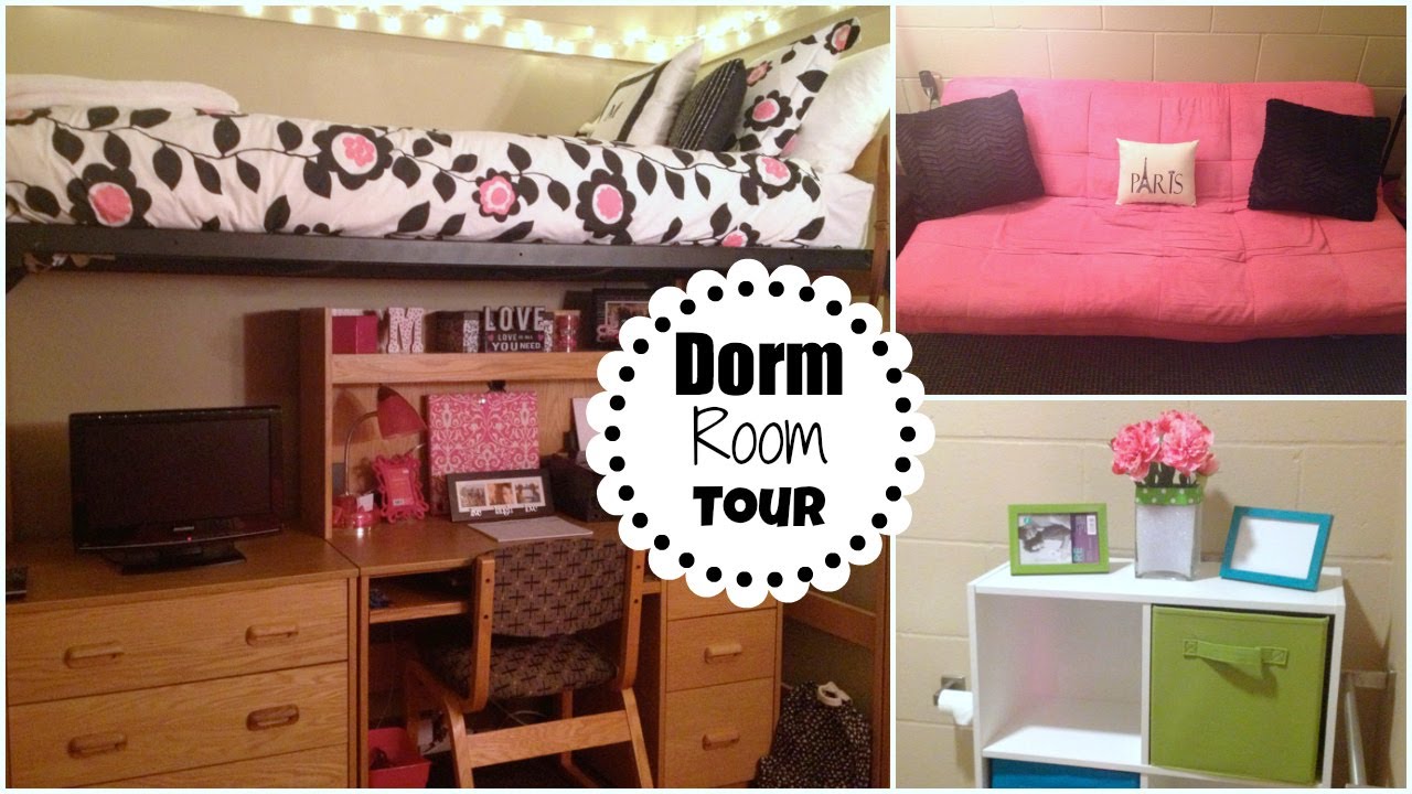 DORM ROOM TOUR!! :)
