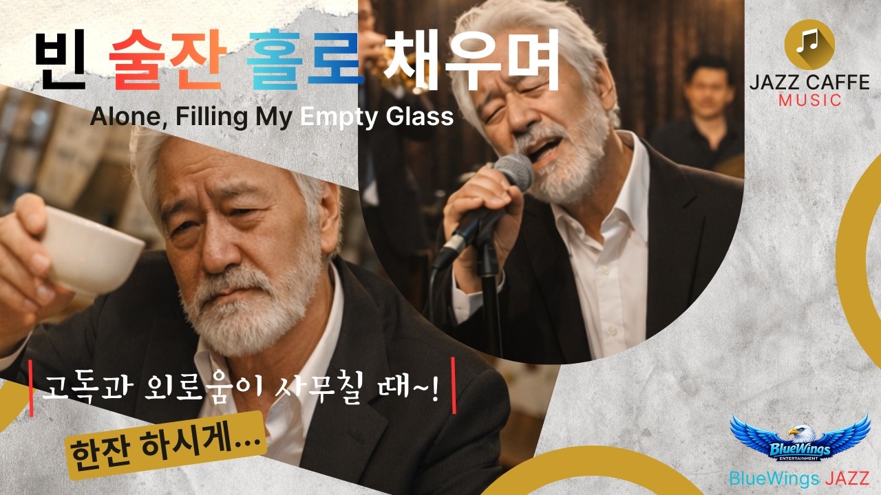 [풀버전]🎬빈 술잔 홀로 채우며 - Alone, Filling My Empty Glass  #Jazz #Ballad #bluewingsjazz #BlueWings