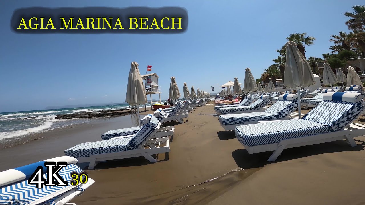 Discover Agia Marina Beach: The Hidden Gem of Crete's Golden Coastline