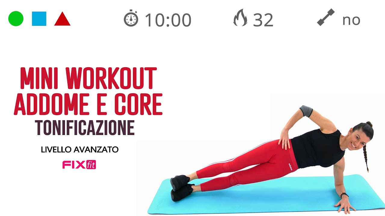 Addome Tonico Con Esercizi Addominali E Core Stability - 10 Minuti