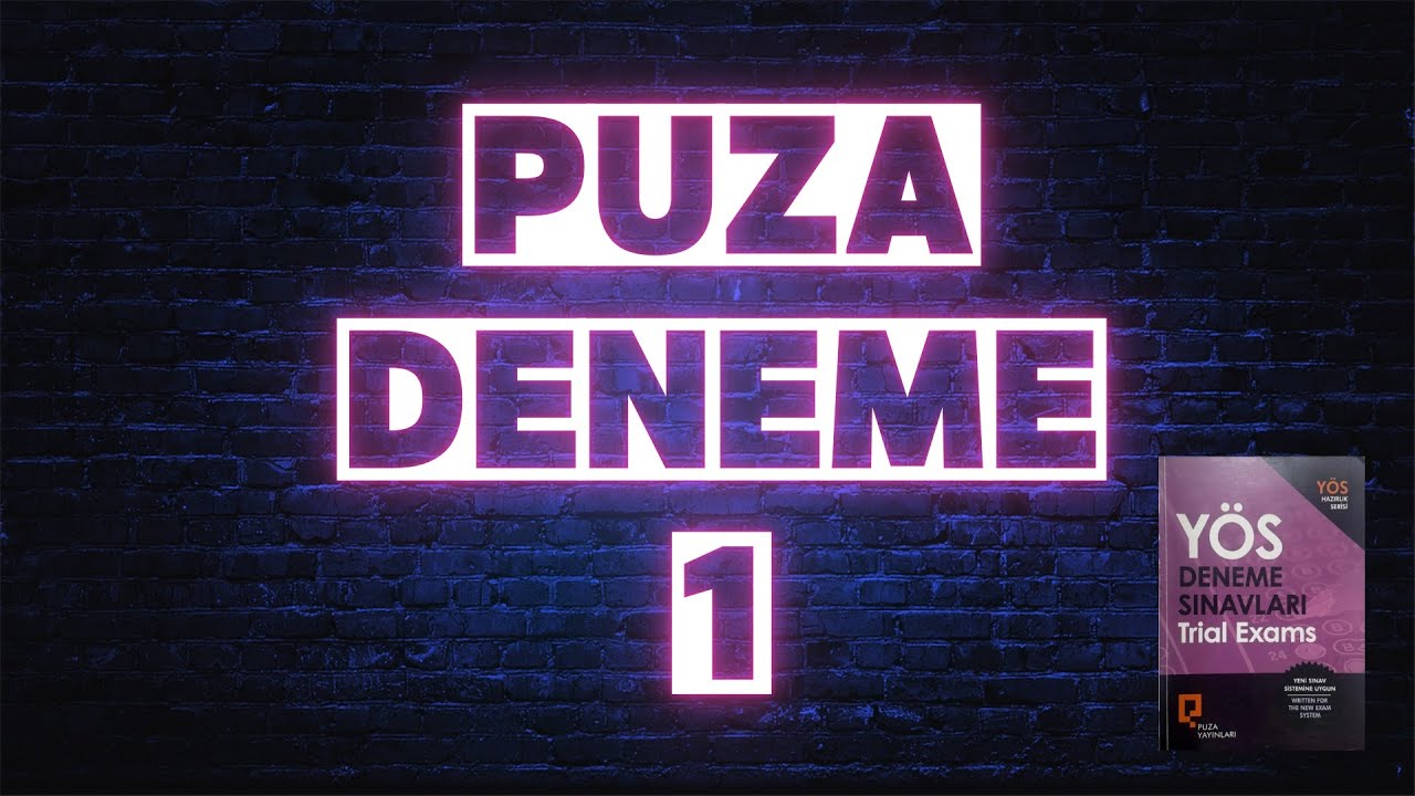 Puza Deneme 1. Tr-Yös