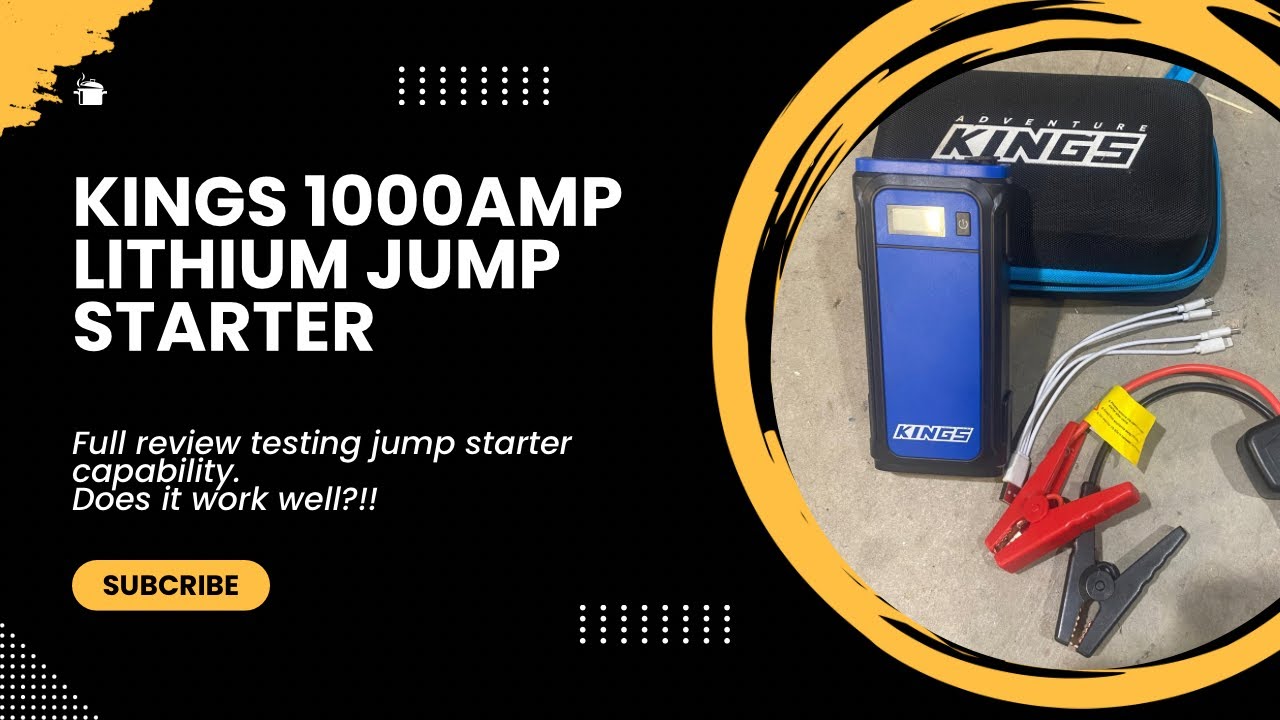 Kings 1000 Amp Lithium jump starter review.