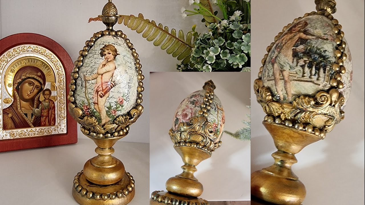 Пасхальное яйцо. Декор. Декупаж Easter egg. Decor. Decoupage