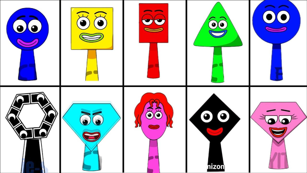 My Sprunki OC: Save the Shapes(2 Circle, Rectangle, Square, Triangle, Rhombus, Diamond,Oval,Pentgon)