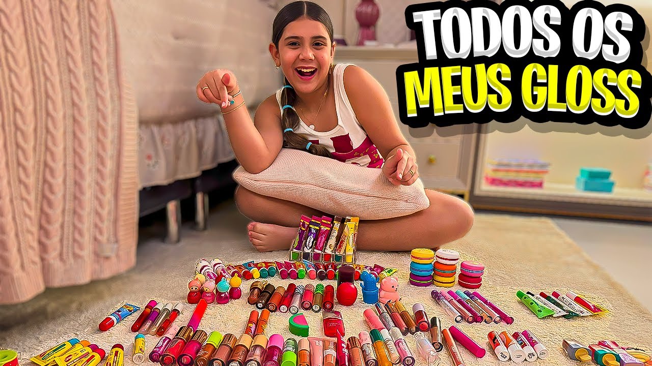 MOSTRANDO TODOS OS MEUS GLOSS! UM MAIS LINDO QUE O OUTRO! 💖💋