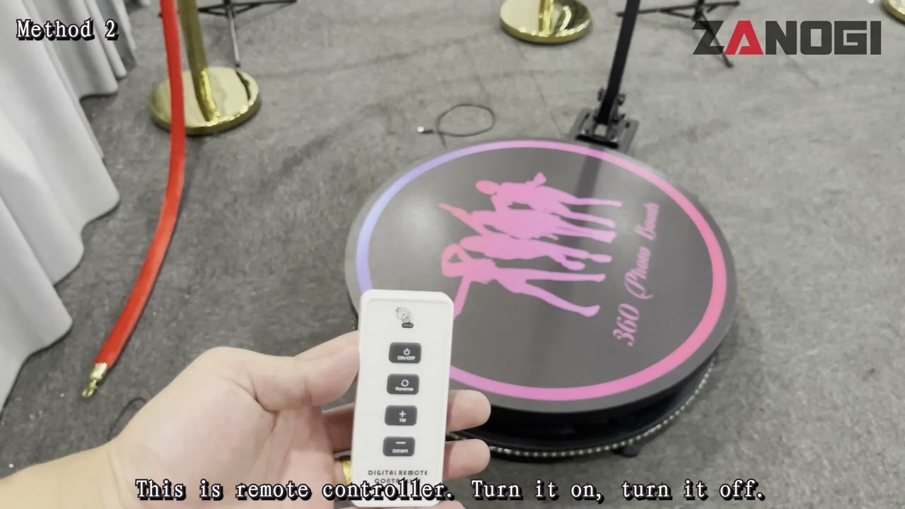 How to pair the 360 photo booth remote contral?