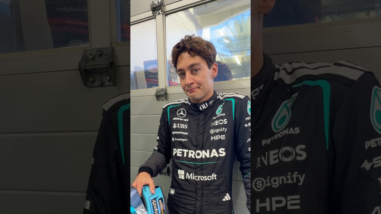 George reveals his 2026 helmet&hellip; 👀🩵 #f1 #formula1 #mercedesf1