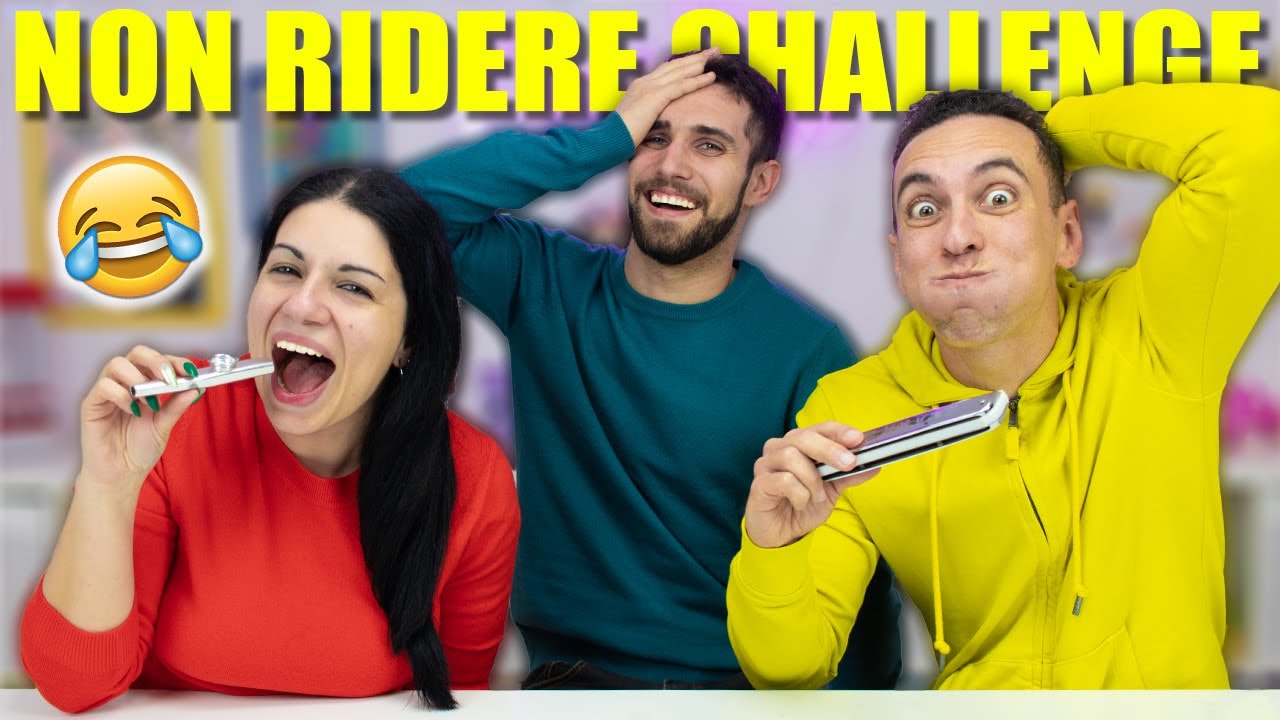 PROVA A NON RIDERE CHALLENGE CON GLI AMICI 😂 CHI RIDE PERDE!