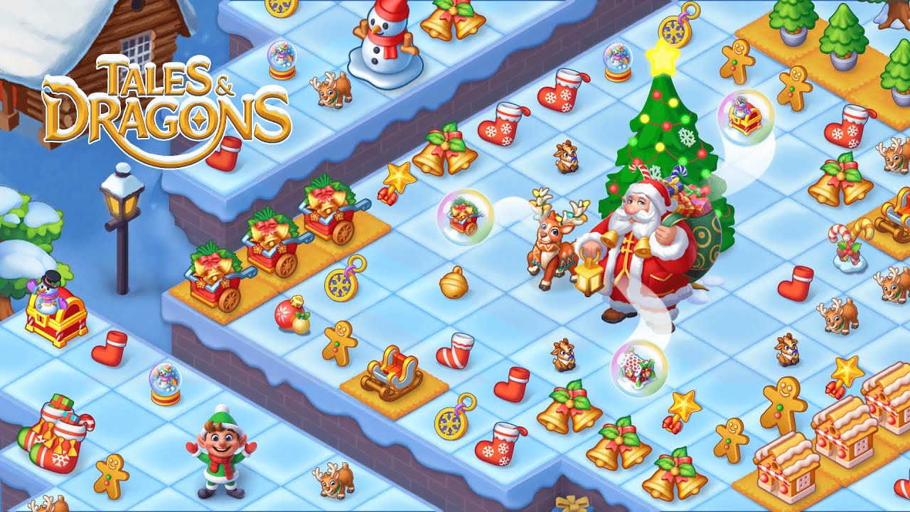Tales & Dragons: Fairy Tale Merge | Christmas Event Gameplay | Merge Games by AppGuruz