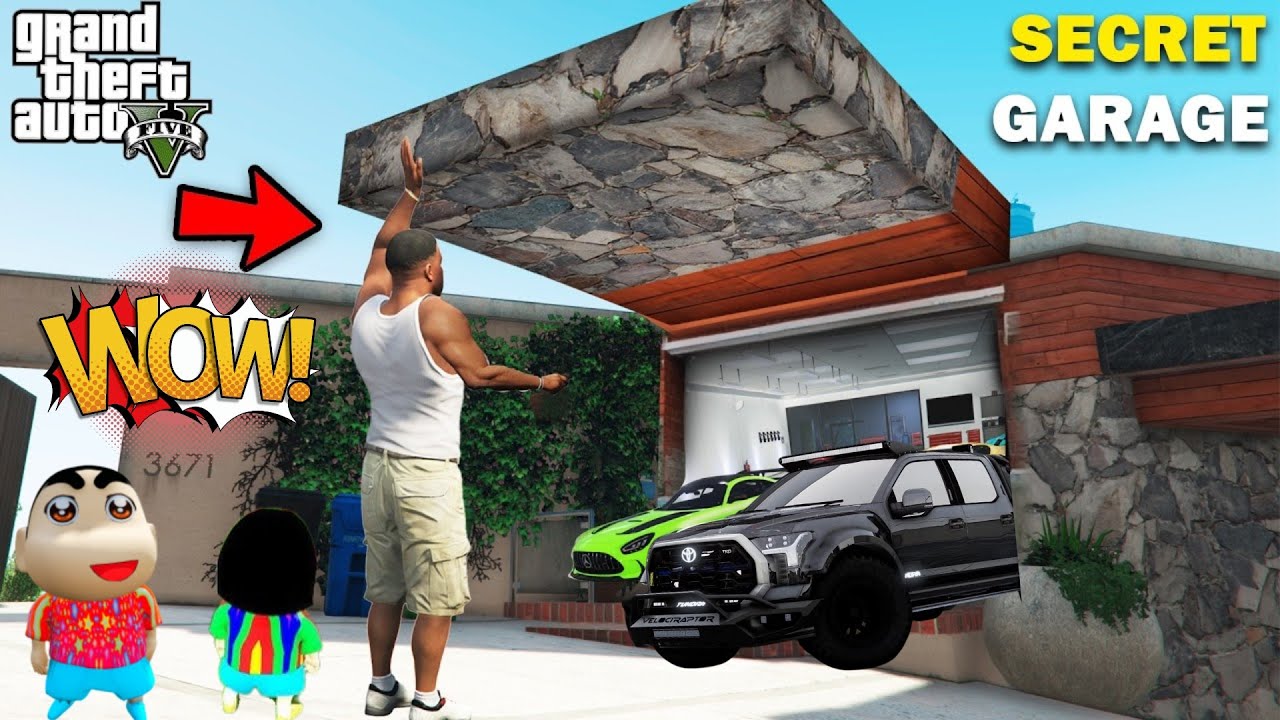 GTA 5 : Franklin Find A Way To Open The Most Secret Garage In His House GTA 5 !