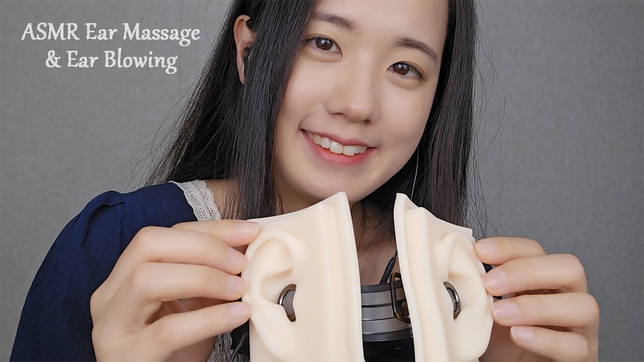 ASMR Ear Massage & Ear Blowing | Ear Cupping, Ear Touching, Ear Tapping, Tascam, 1hour (No Talking)