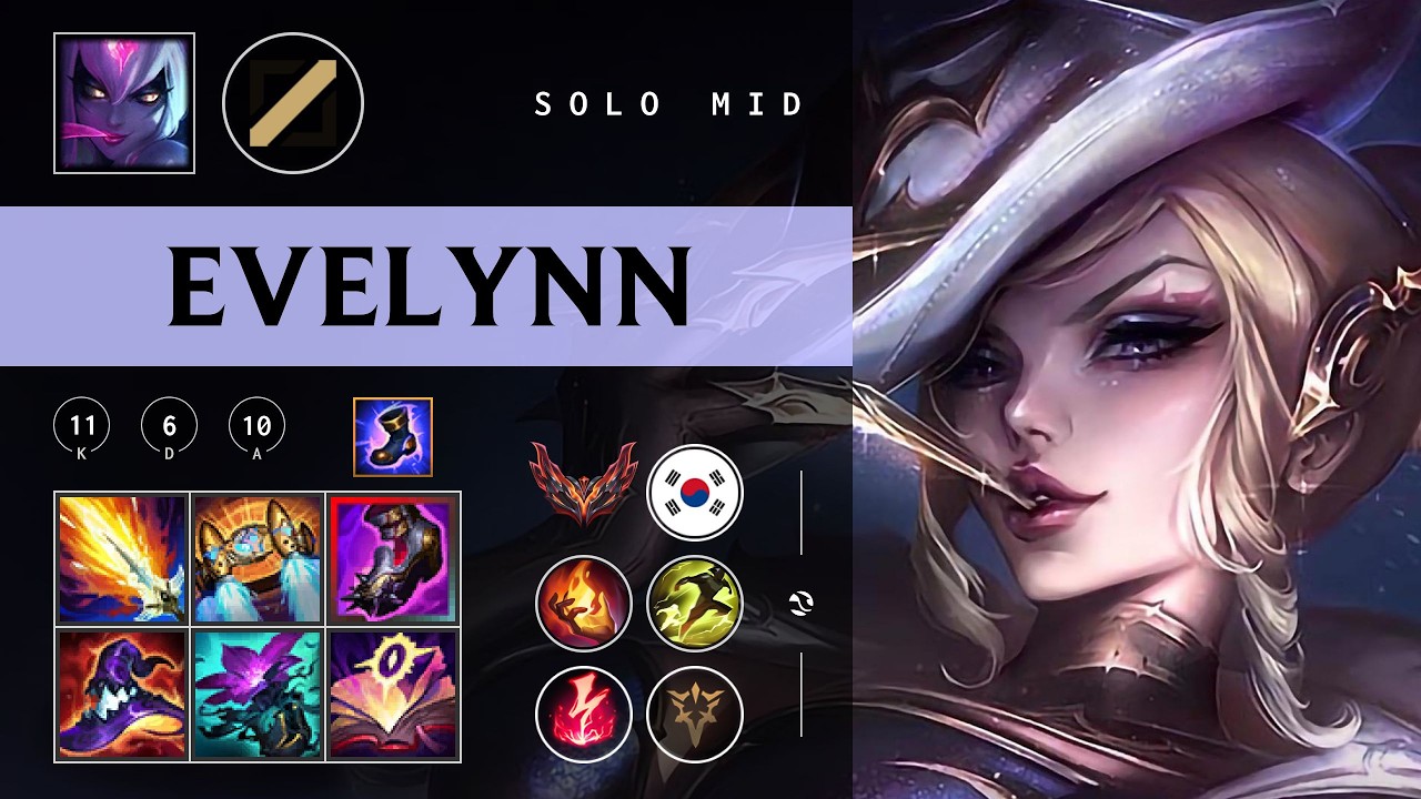 Evelynn Mid vs Xerath - KR Grandmaster Patch 26.03