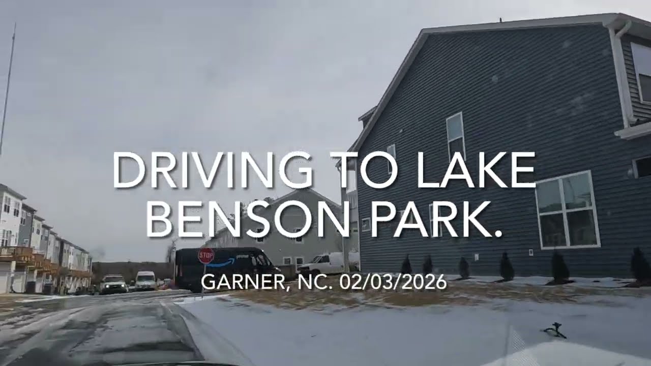 Driving to Lake Benson Park in Garner, NC. 02/03/2026
