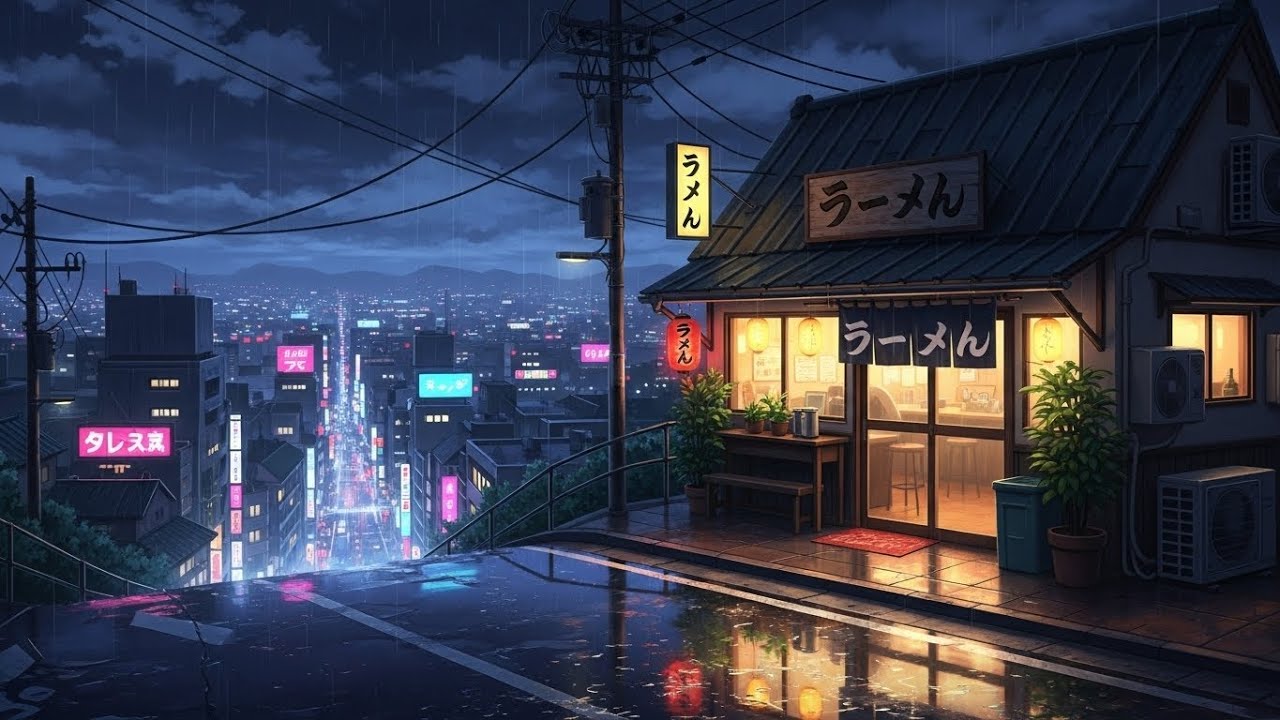 Rainy Lofi Japan 🌧️ Cozy Japanese Lofi Beats & Rain Sounds for Study and Focus