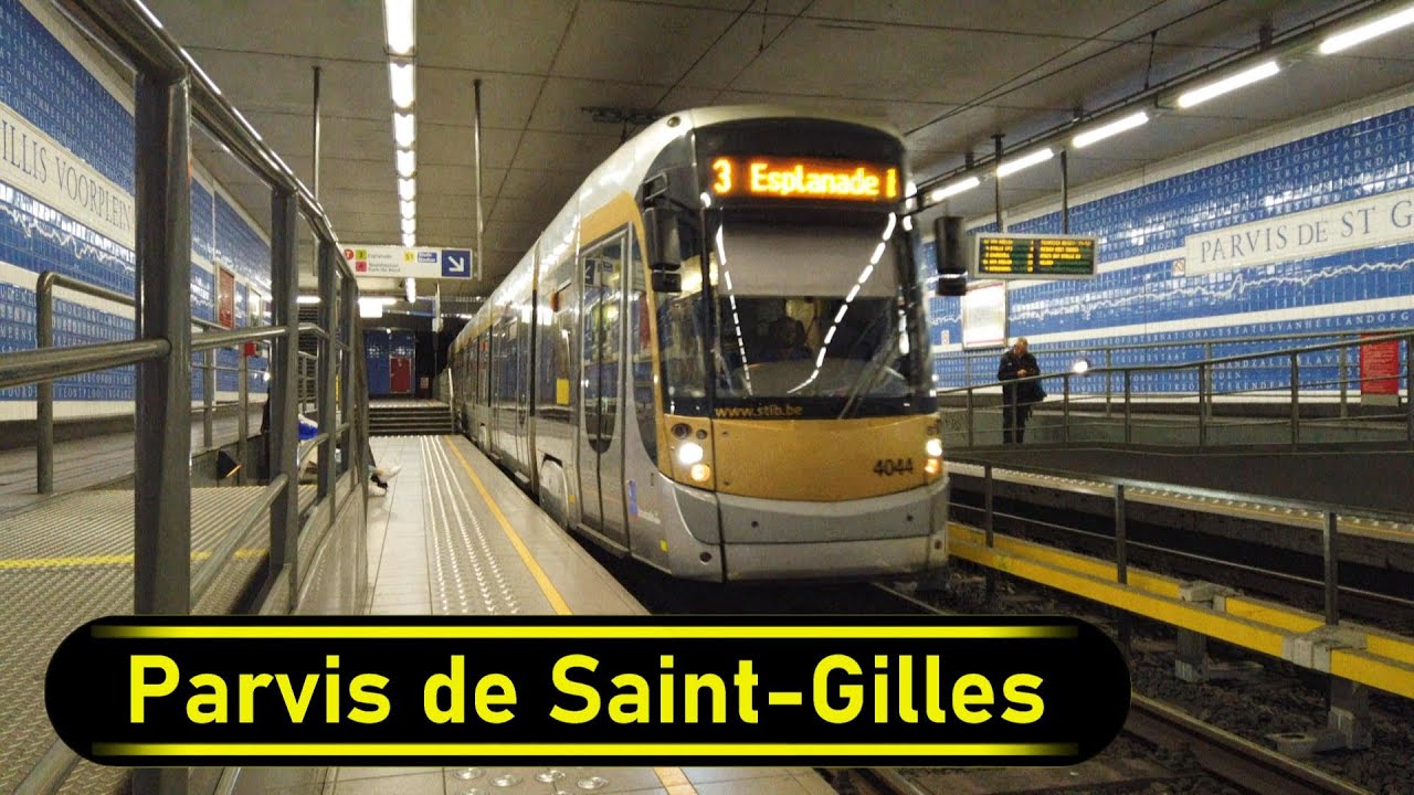 Premetro Station Parvis de Saint-Gilles - Brussels 🇧🇪 - Walkthrough 🚶