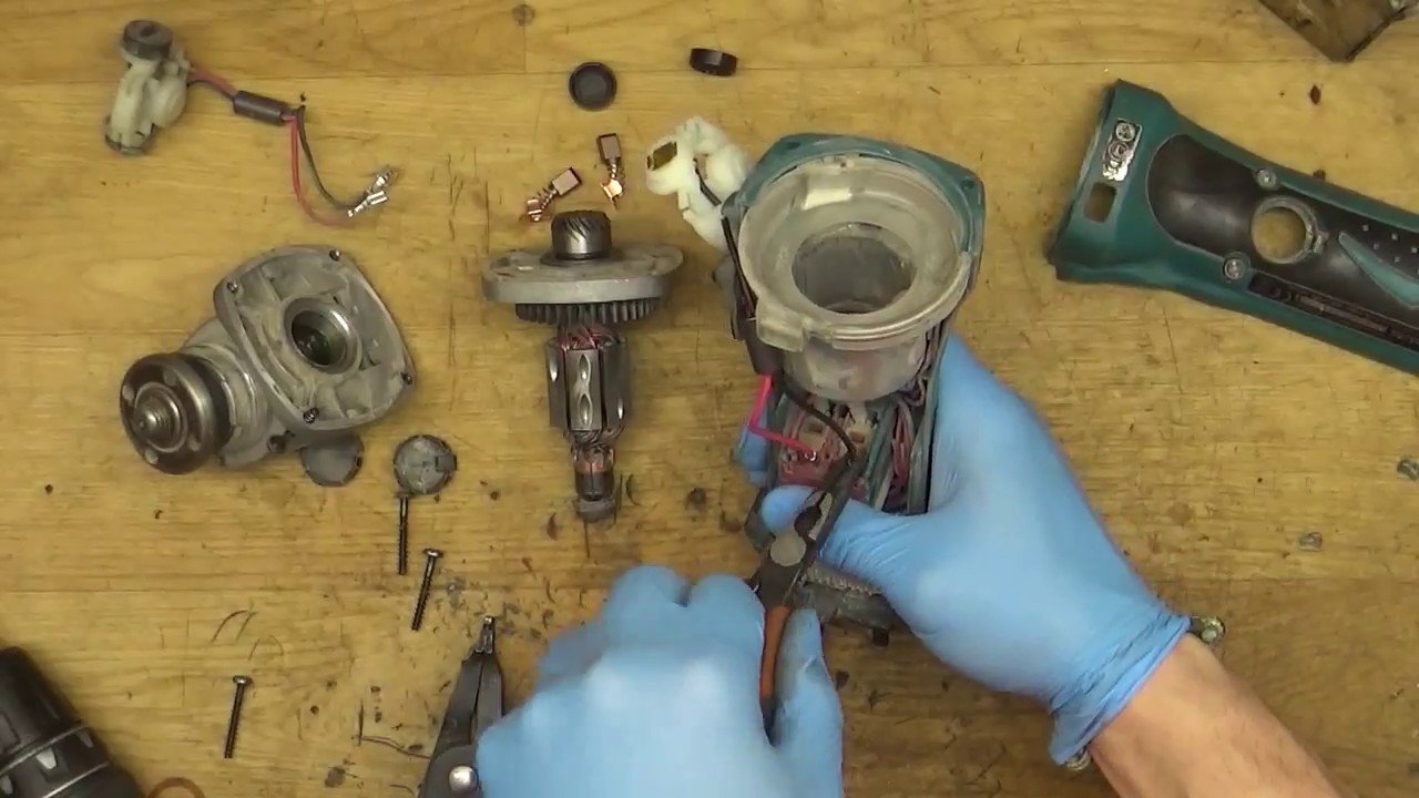 Как изменить расплавленный Makita 18V угловой шлифовальный держатель угольной щетки