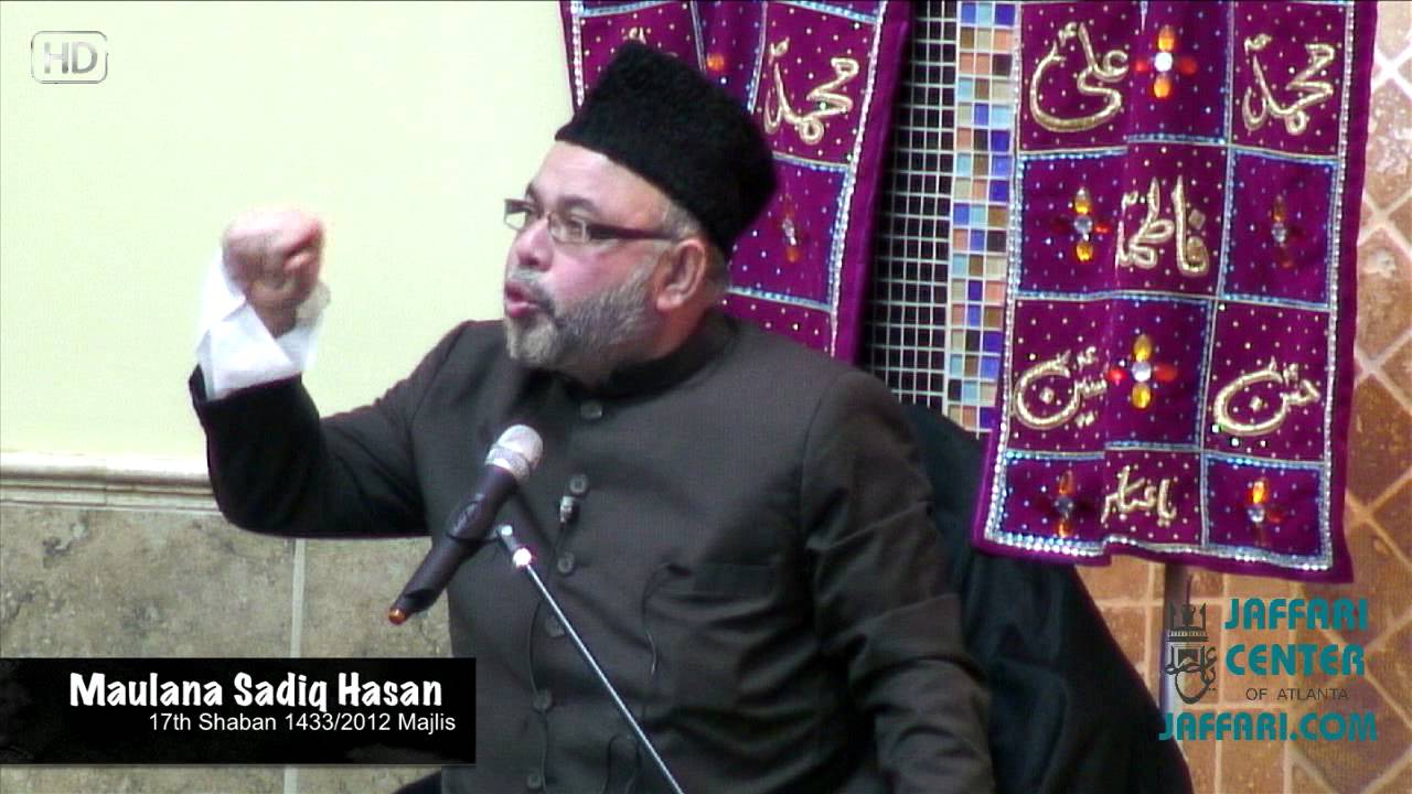 Maulana Sadiq Hasan 17th Shaban 2012 at Jaffari - Atlanta