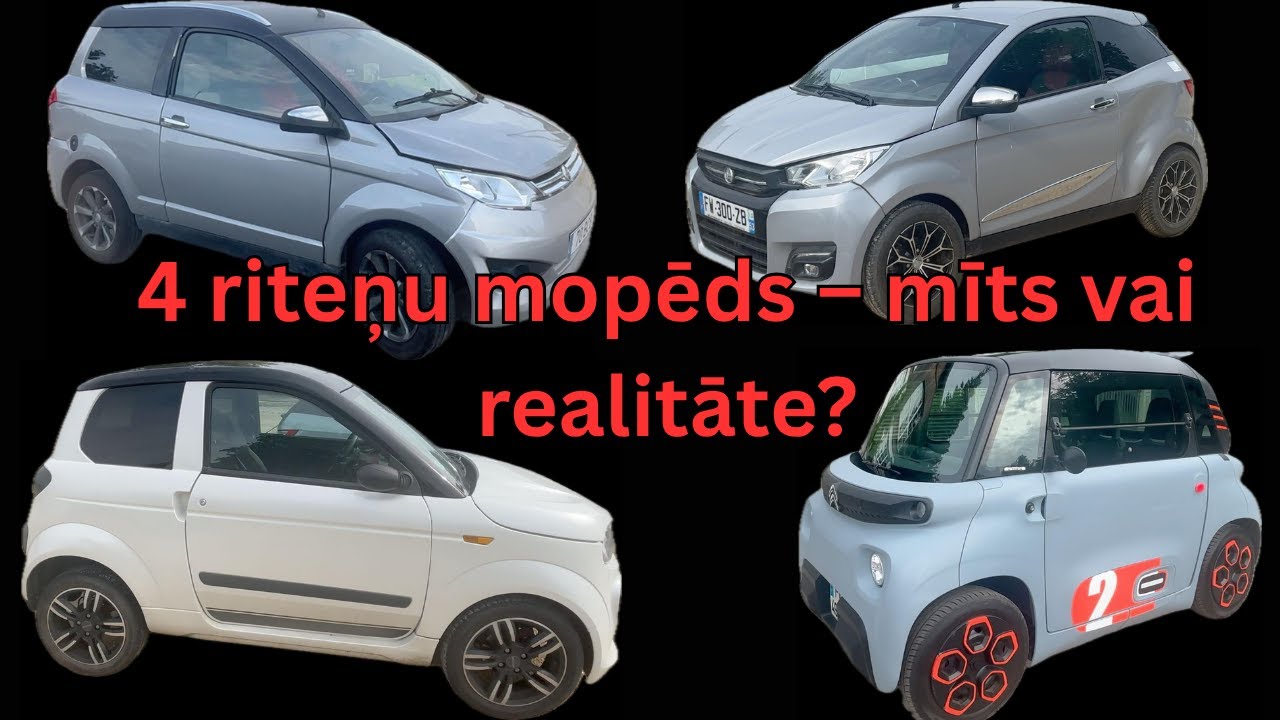 Mopēdauto no 14 gadiem? Četri riteņi un braukšana bez B kategorijas! 🛵🚗